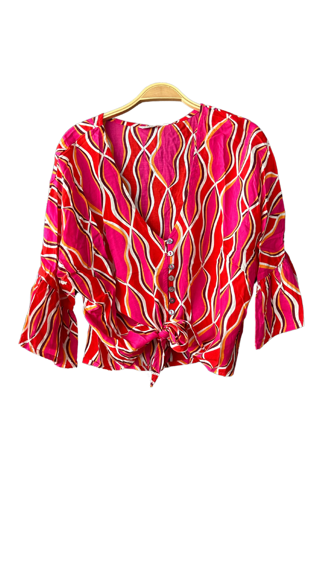 Faites sensation avec notre chemise colorée ! Manches bouffantes, décolleté boutonné et nœud élégant pour un look audacieux et chic.
100% Viscose (douceur et légèreté garantie)
Taille Unique