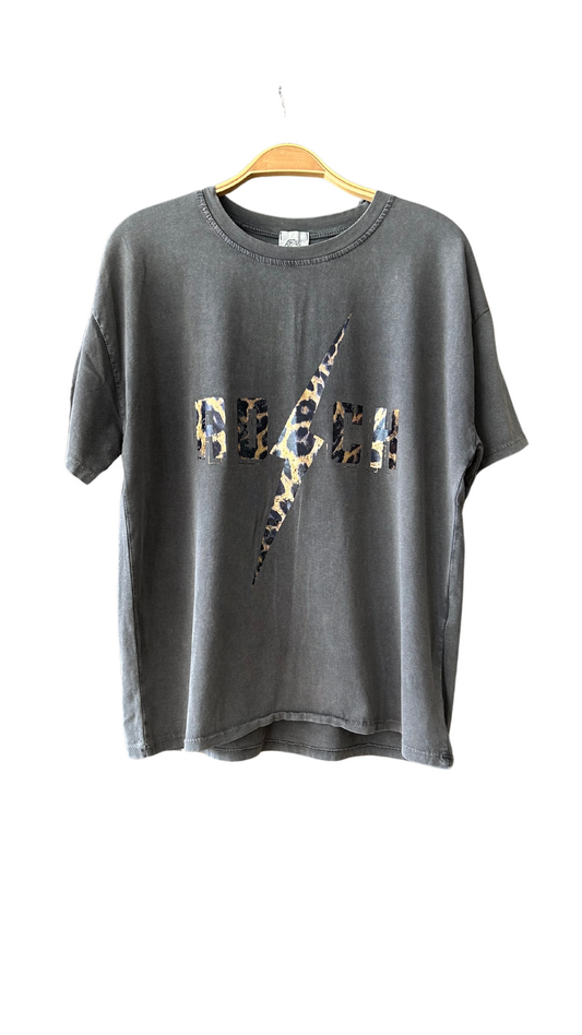 Tee Shirt Rock Gris