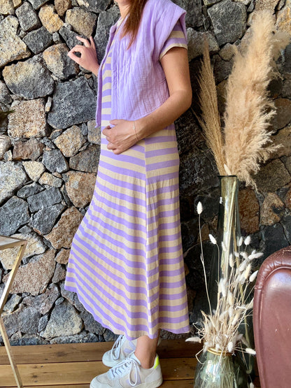 Robe Lilas & Doré