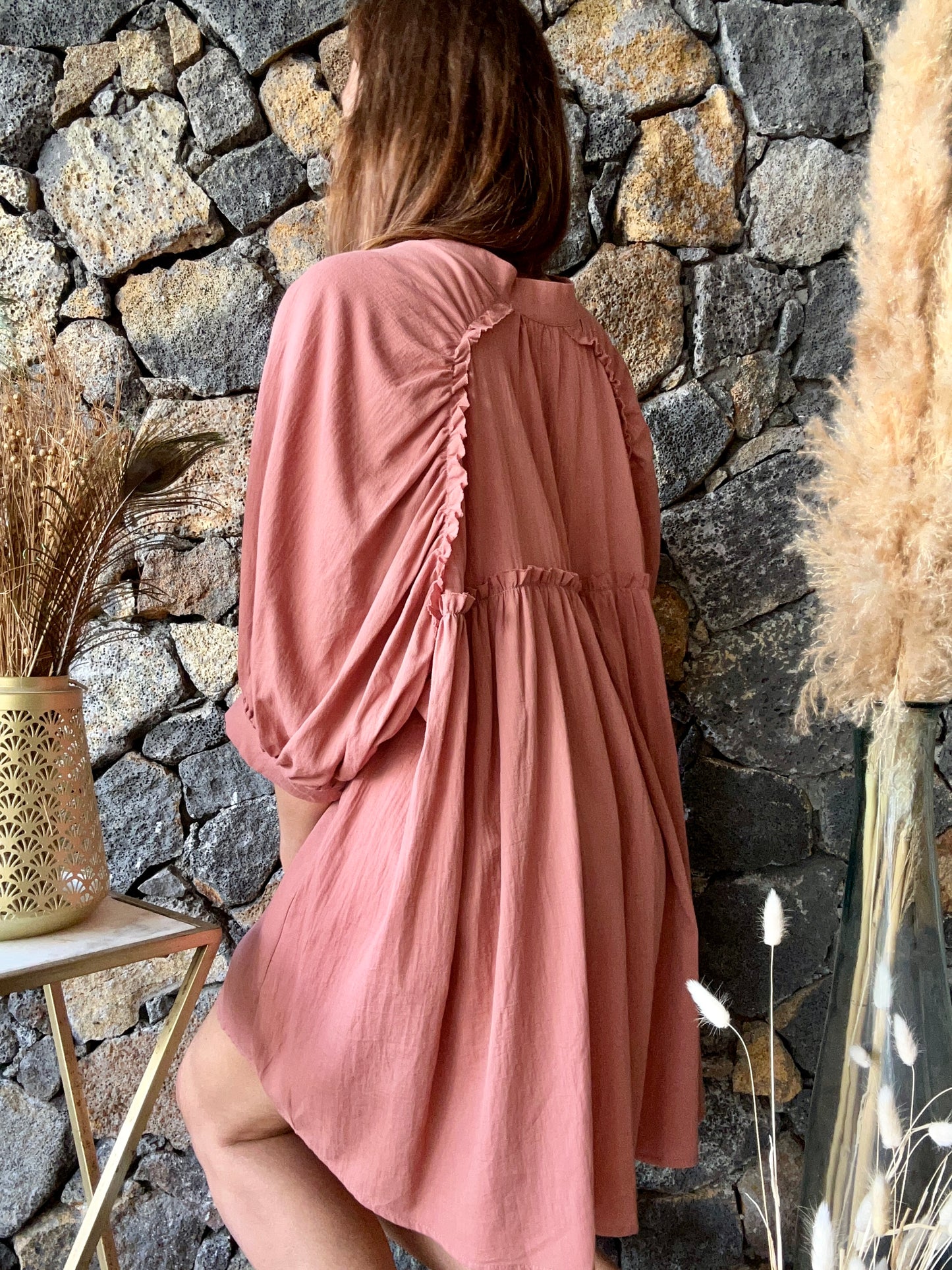 Robe Terracotta Coton